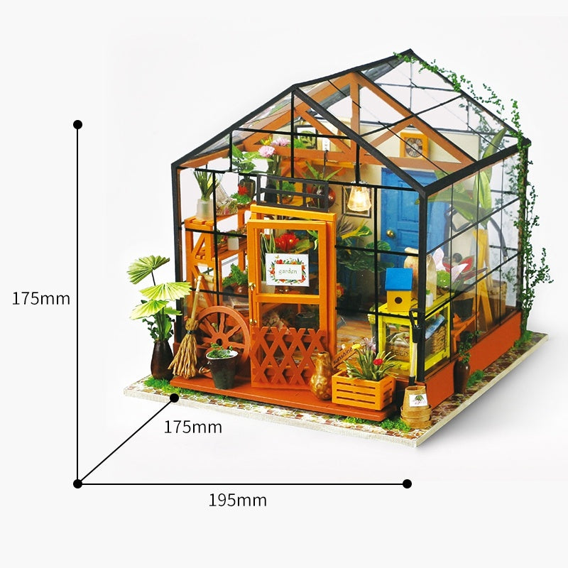 Robotime Green Garden con mobili