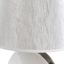 Load image into Gallery viewer, Silver leaf table lamp
