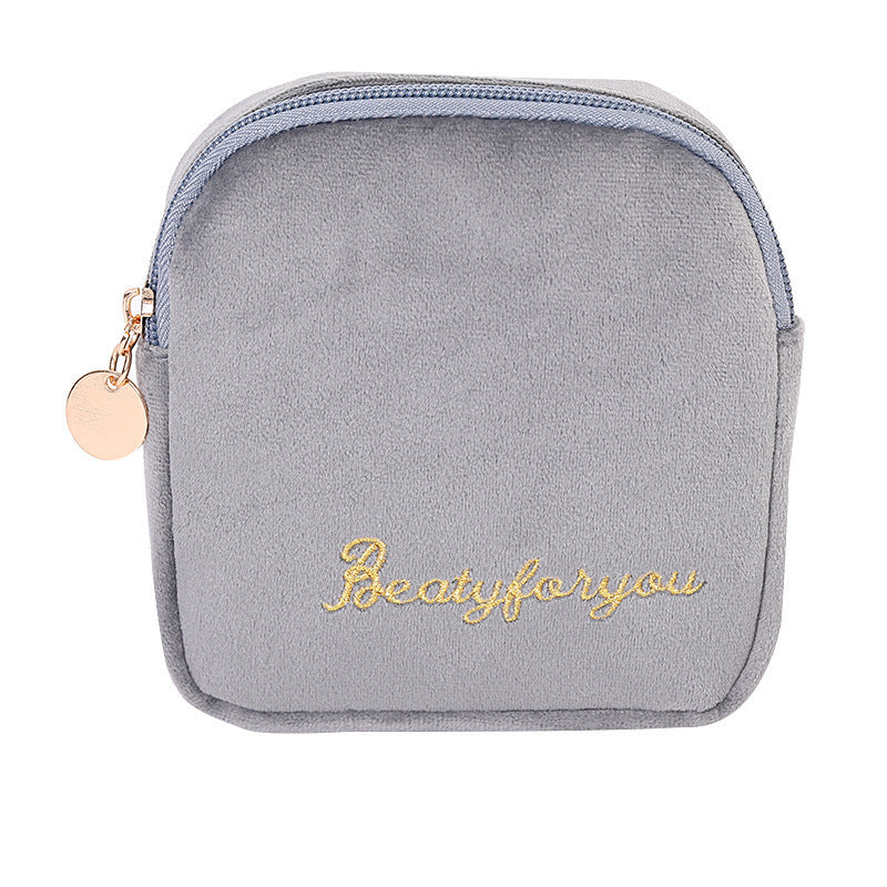 Velvet Cloth Cosmetic Bag Portable Cosmetic Storage Bag