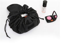 Carica l&#39;immagine nel visualizzatore di Gallery, Drawstring Portable Travel Storage Black Cosmetic Cosmetic Bag

