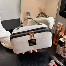 Carica l&#39;immagine nel visualizzatore di Gallery, Retro Tile Cosmetic Bag Large Capacity Portable Portable Cosmetics
