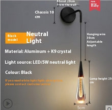 Carica l&#39;immagine nel visualizzatore di Gallery, Applique LED Moderna in Cristallo
