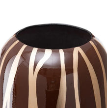 Load image into Gallery viewer, Vaso Zebra marrone-oro
