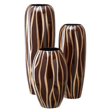 Load image into Gallery viewer, Vaso Zebra marrone-oro
