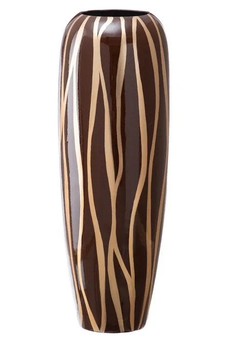 Vaso Zebra marrone-oro