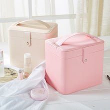 Carica l&#39;immagine nel visualizzatore di Gallery, Large Capacity Portable Cosmetic Case Pu Cosmetic Desktop
