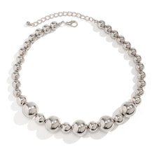 Carica l&#39;immagine nel visualizzatore di Gallery, Exaggerated Punk Contrast Color Beaded Necklace Ball Bracelet
