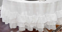 Charger l&#39;image dans la galerie, Tovaglia Tonda Shabby Chic Sucre Blanc
