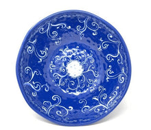 Load image into Gallery viewer, Blue melamine salad bowl 
