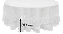 Load image into Gallery viewer, Shabby Chic Sucre Blanc Round Tablecloth
