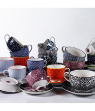 Load image into Gallery viewer, Zafferano porcelain coffee cups
