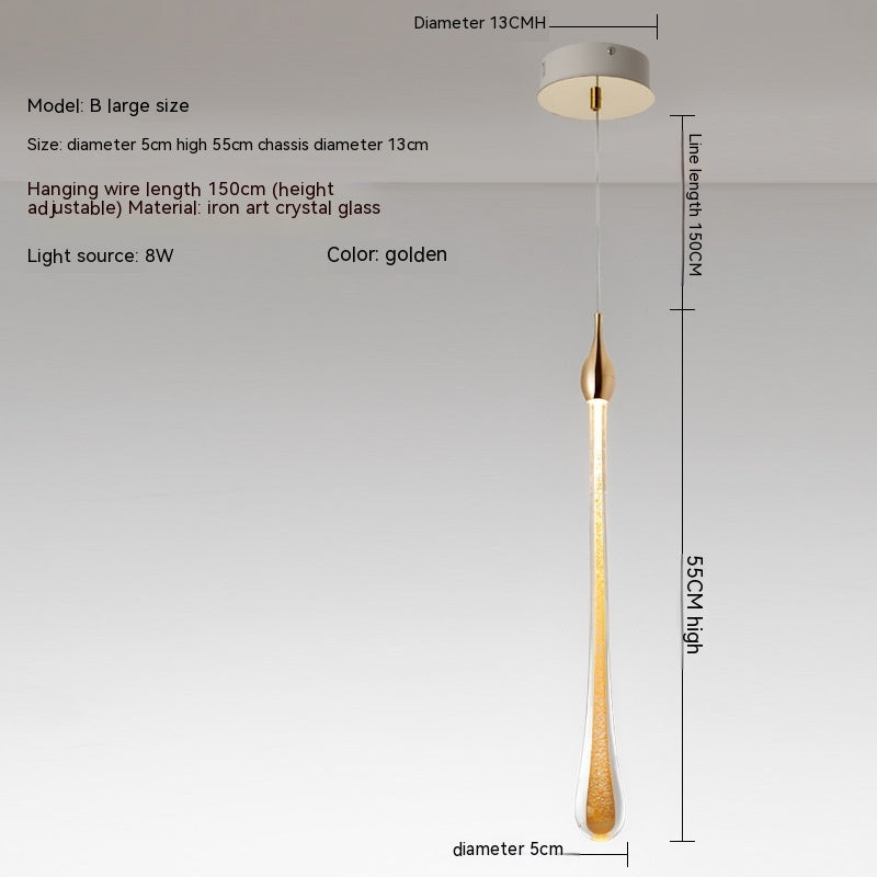 Lampada a sospensione in cristallo