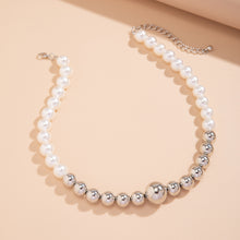 Carica l&#39;immagine nel visualizzatore di Gallery, Exaggerated Punk Contrast Color Beaded Necklace Ball Bracelet
