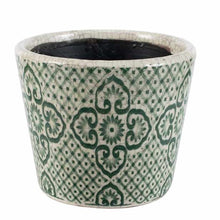 Cargar imagen en el visor de la galería, vaso-craclet-terracotta-verde-innovaliving--newavenueliving.com-@newavenueliving-@new_avenue_living
