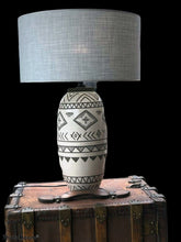Load image into Gallery viewer, Ceramic hieroglyphics lamp
