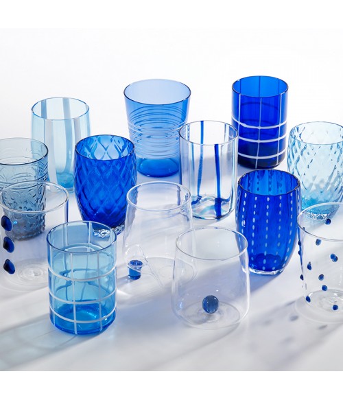 bicchieri-set di 6- zafferano-vetro-colorati-misti-newavenueliving.com